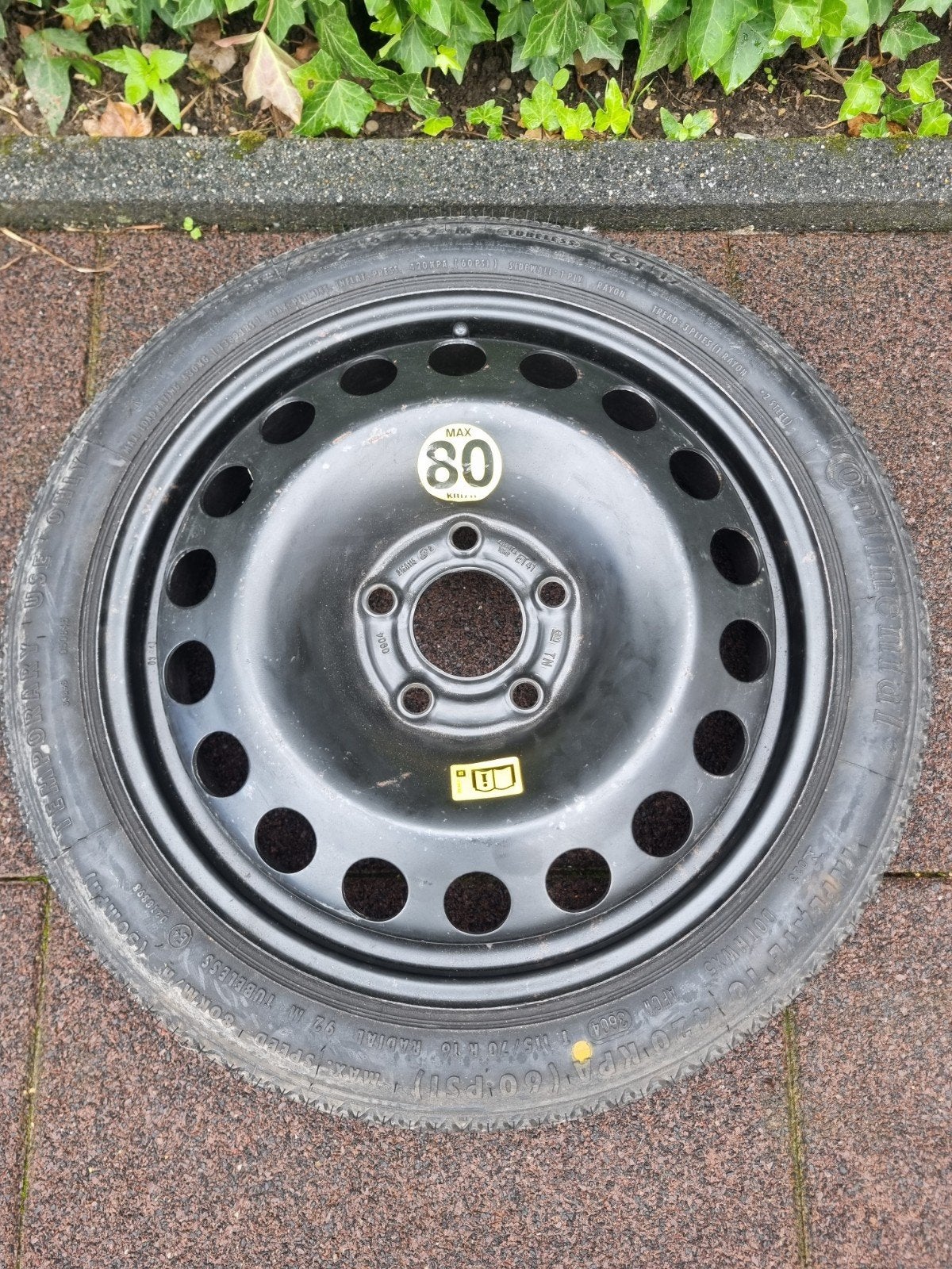 Thuiskomertje / Reservewiel met band voor Opel, Saab, Fiat,, Auto-onderdelen, Banden en Velgen, Ophalen of Verzenden