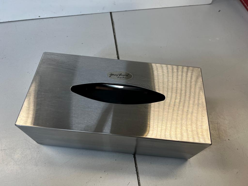 Tisseu box, geborsteld RVS, Gérard Brinard, Ophalen of Verzenden, Zo goed als nieuw, Overige kleuren, Overige typen