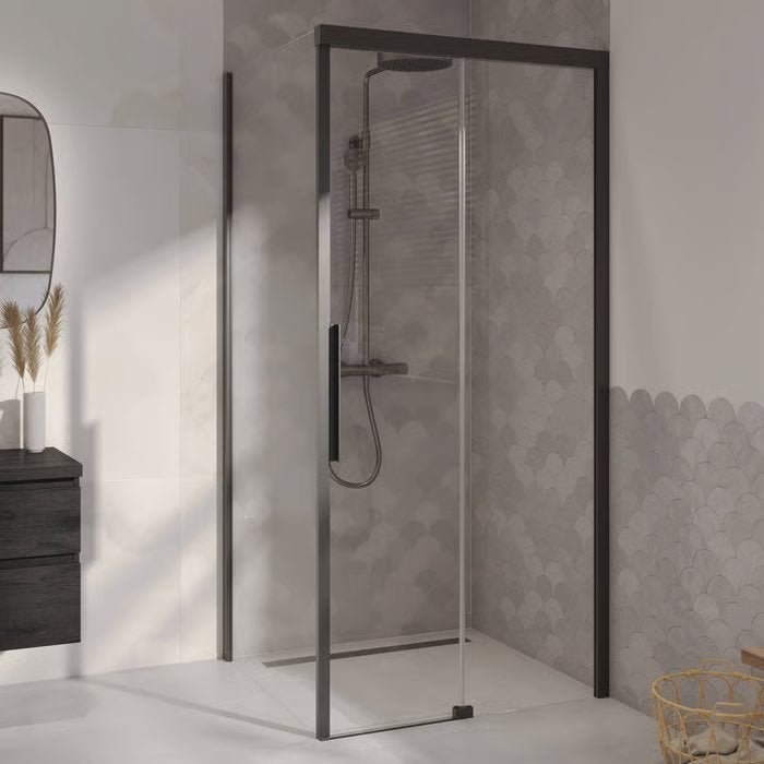 Imotion Douchecabine Mat-zwart100x90, Ophalen, Nieuw, Glas, Douche