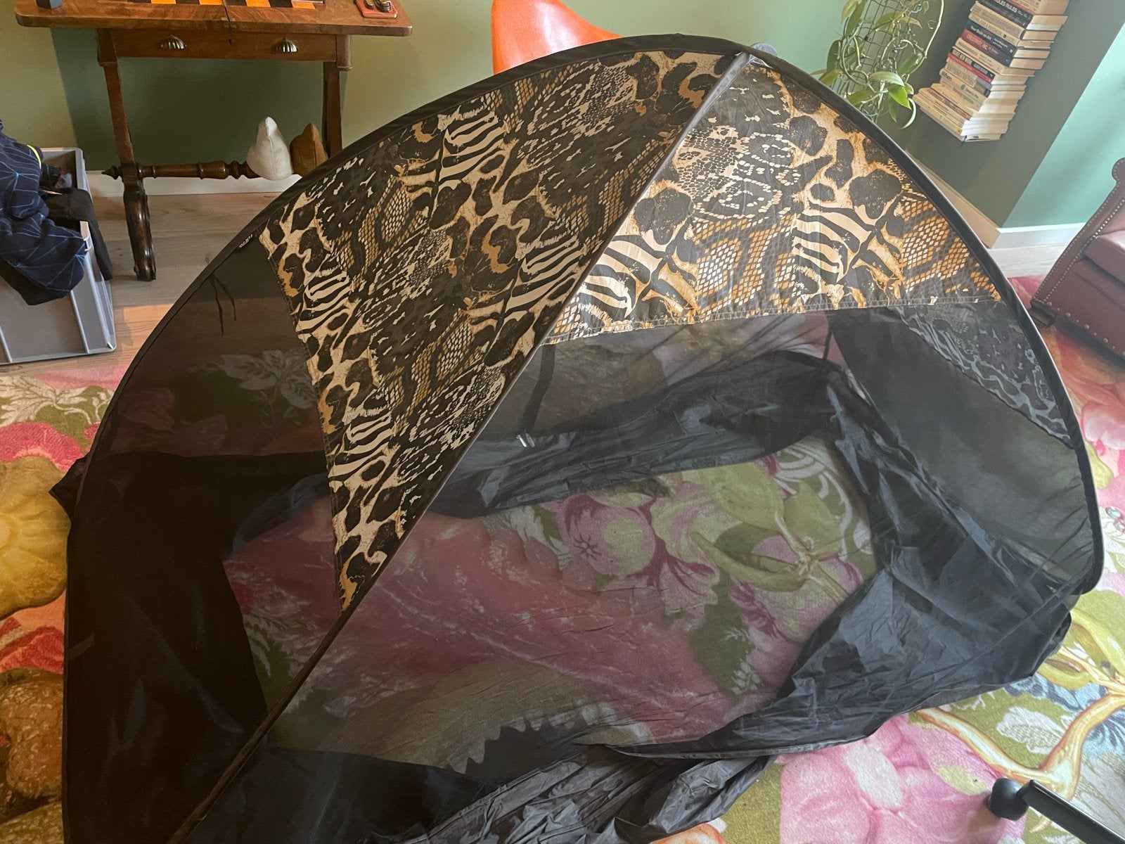 Deryan pop-up muggentent voor eenpersoonsbed, Caravans en Kamperen, Ophalen of Verzenden, Gebruikt