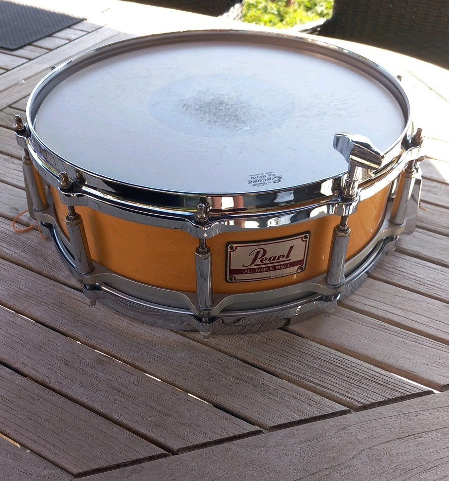 Pearl maple freefloating snaredrum 14"x5", Ophalen of Verzenden, Zo goed als nieuw, Trommel