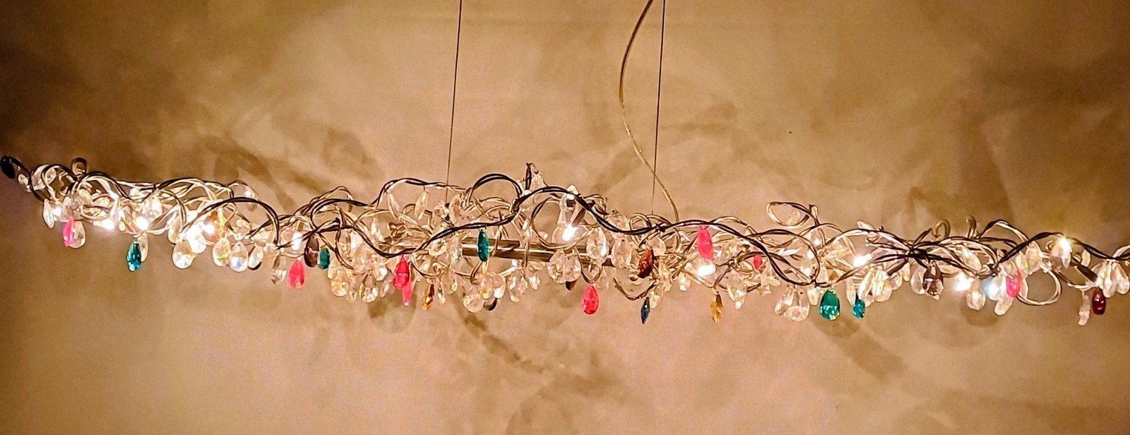 harco loor design lamp Tiara multicolor Kite xxl, Ophalen, Design, Zo goed als nieuw, Glas