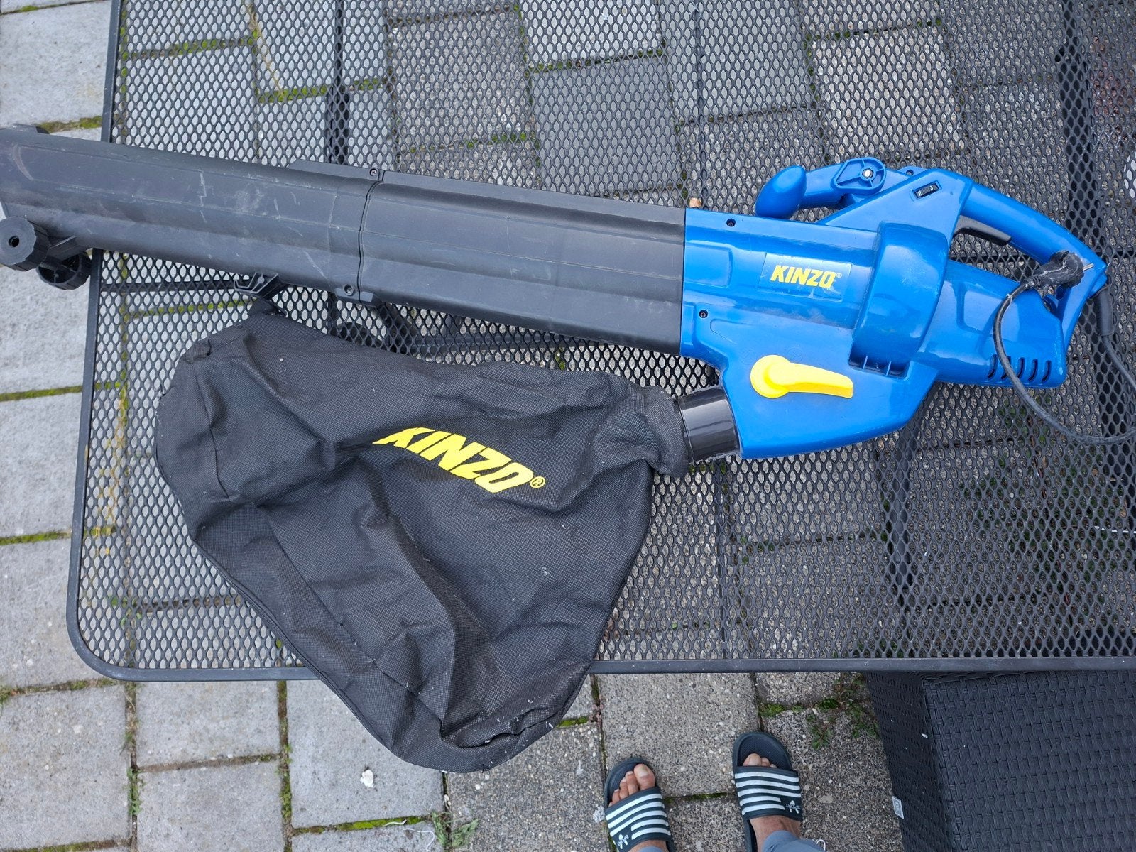 Kinzo Bladblazer/Bladzuiger met versnipperfunctie, Ophalen, Gebruikt, Met opvangzak, Kinzo