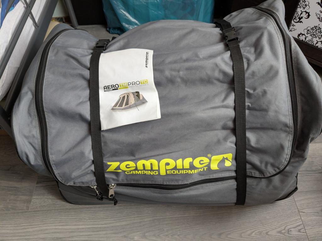 Zempire polykatoen oppomp tent 3 persoons - 100% waterdicht, Ophalen of Verzenden, Zo goed als nieuw, Tot en met 3