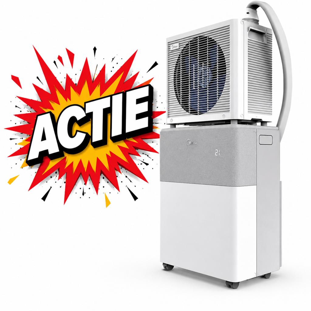 Midea mobiele Split airco PortaSplit 3,5kw 12.000BTU ACTIE!, Koelen en Ontvochtigen, Minder dan 60 m³, Timer, Nieuw