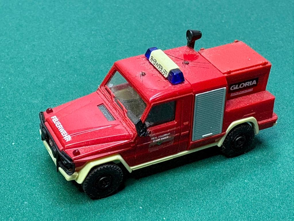 Herpa Mercedes Benz brandweer IMG7250/1/2, Ophalen of Verzenden, Gebruikt, Auto, Herpa