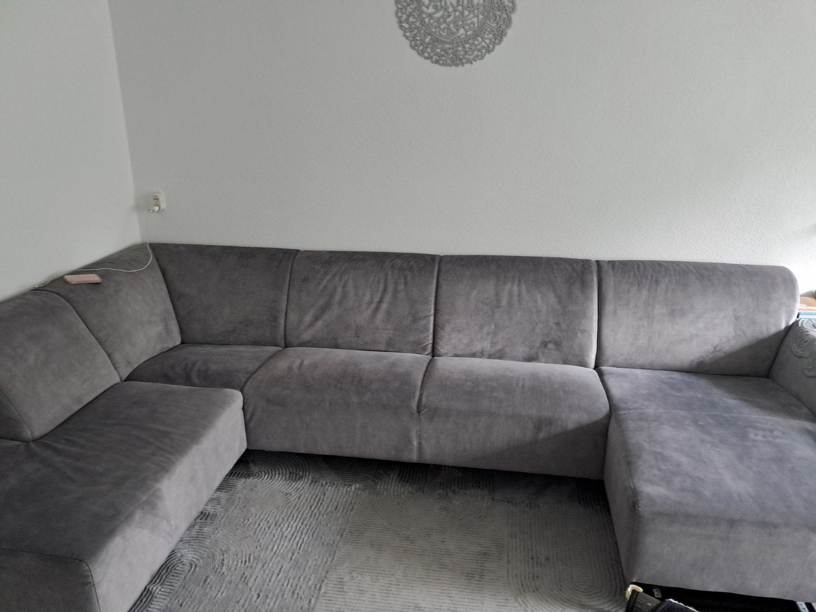 Grijze bank, Huis en Inrichting, Ophalen of Verzenden, Gebruikt