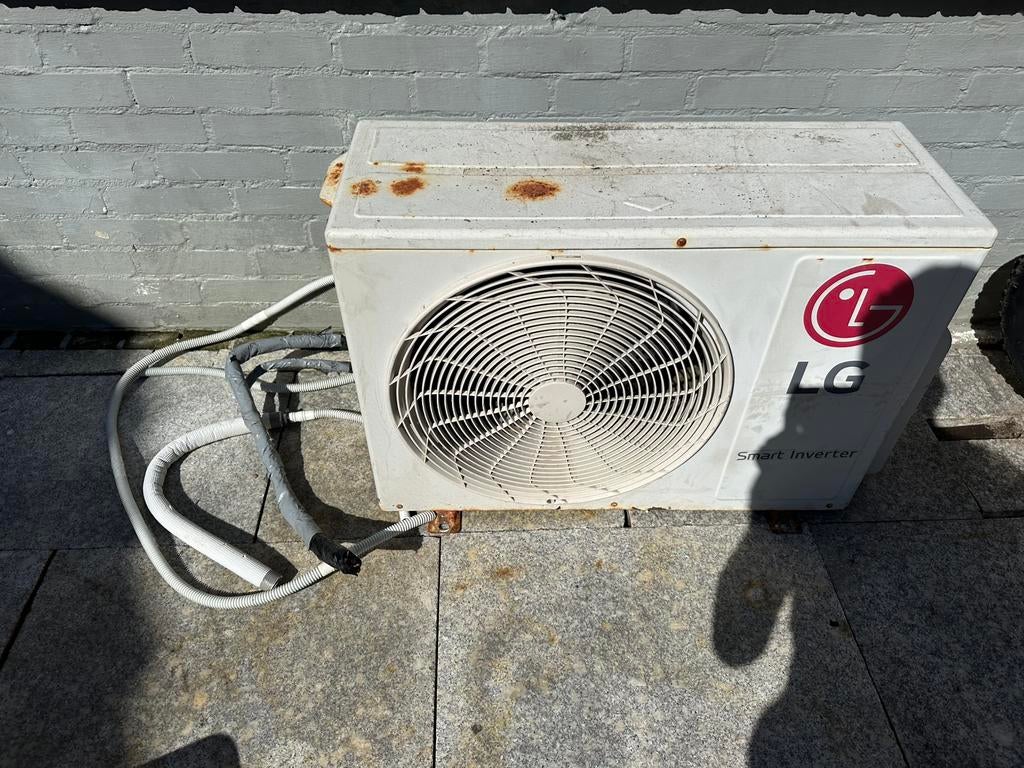 LG Airco 5kW Koelen / 5.8kW Verwarmen - Smart Inverter, 3 snelheden of meer, Ophalen of Verzenden, Afstandsbediening, Gebruikt