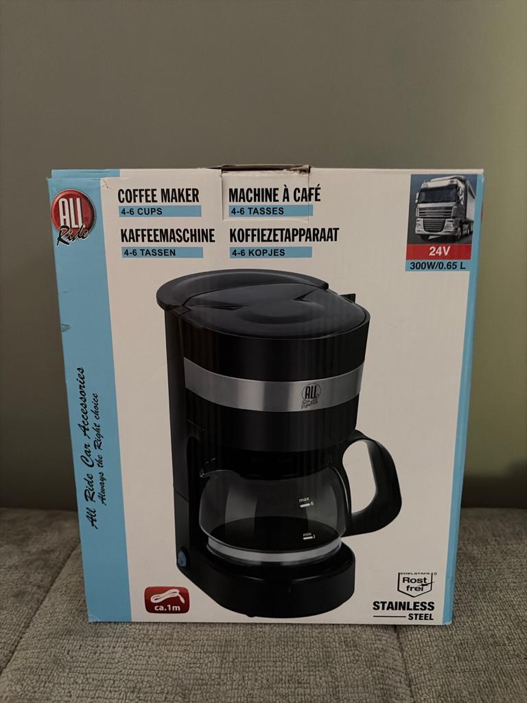 24V Koffiezetapparaat voor vrachtwagen/camper – 4-6 kopjes, Ophalen of Verzenden, Zo goed als nieuw, Koffiemachine