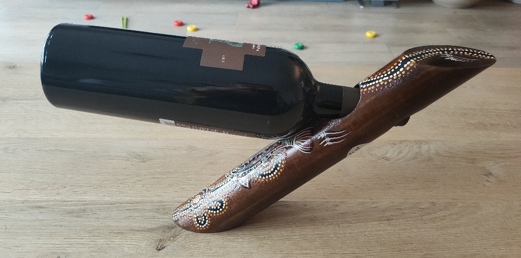 Wijnfleshouder/wijnstandaard Arboriginal, hout, Ophalen of Verzenden, Zo goed als nieuw, Bruin, Hout