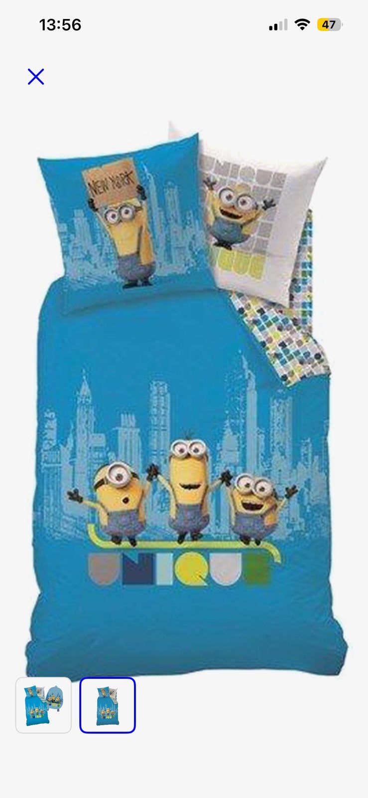 Minions dekbedovertrek en kussensloop set z.g.a.n., Overige merken, Beddengoedset, Ophalen of Verzenden, Zo goed als nieuw