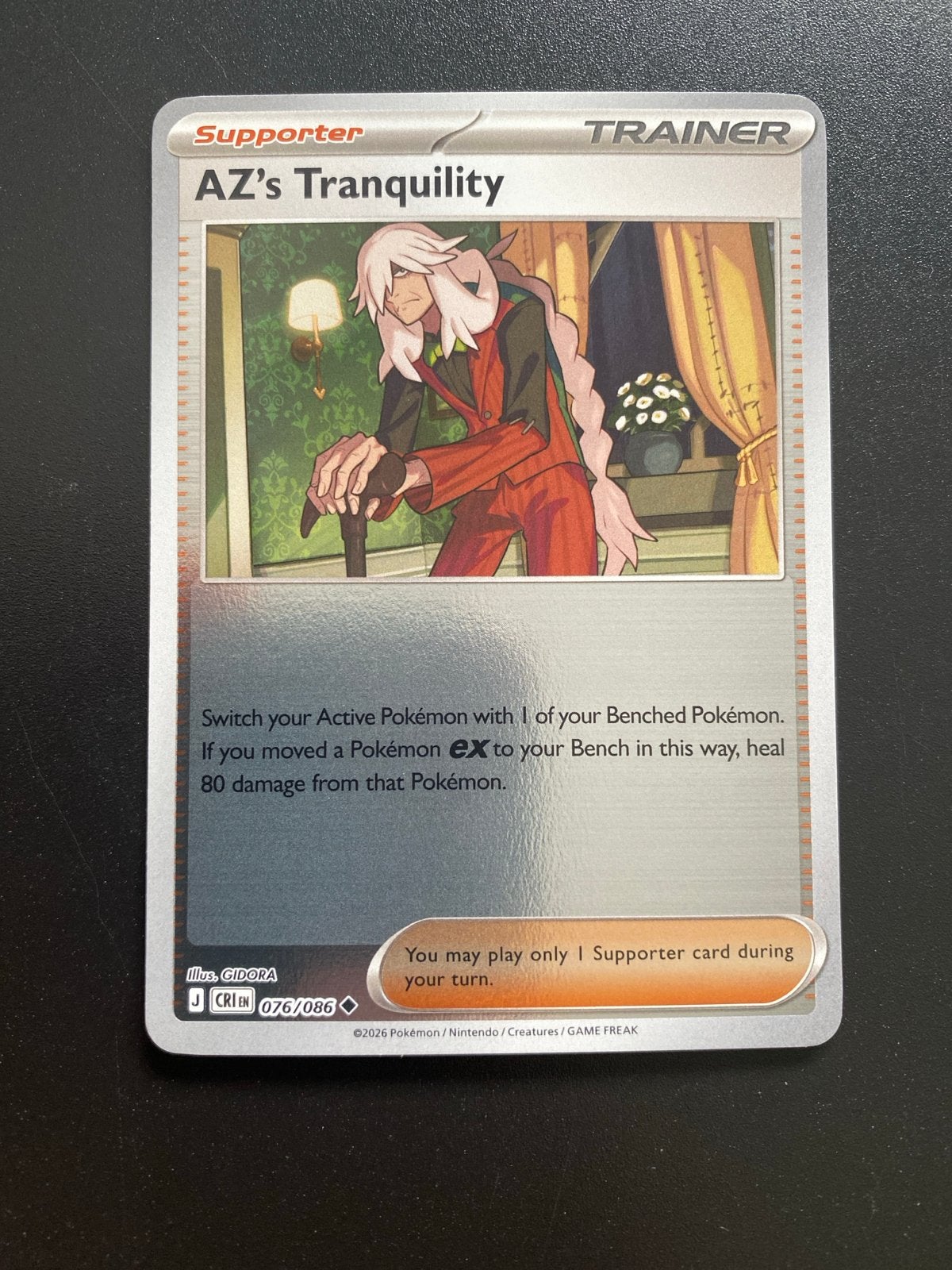 AZ's Tranquility 076/086 Rev. Holo Pokémon Chaos Rising, Ophalen of Verzenden, Zo goed als nieuw, Losse kaart, Foil