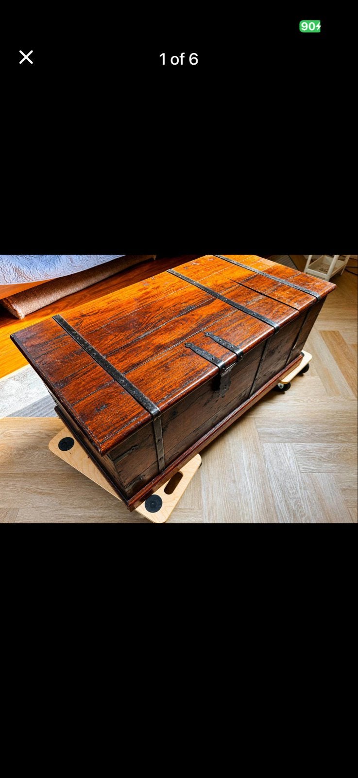 Houten drankenkist / wijnkist - 110x45x55 cm, Ophalen, Gebruikt, Hout, 25 flessen of meer