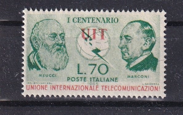 B119B) 1965 Italie error Mi nr 1180 verschoven opdruk fake, Verzenden, Postfris