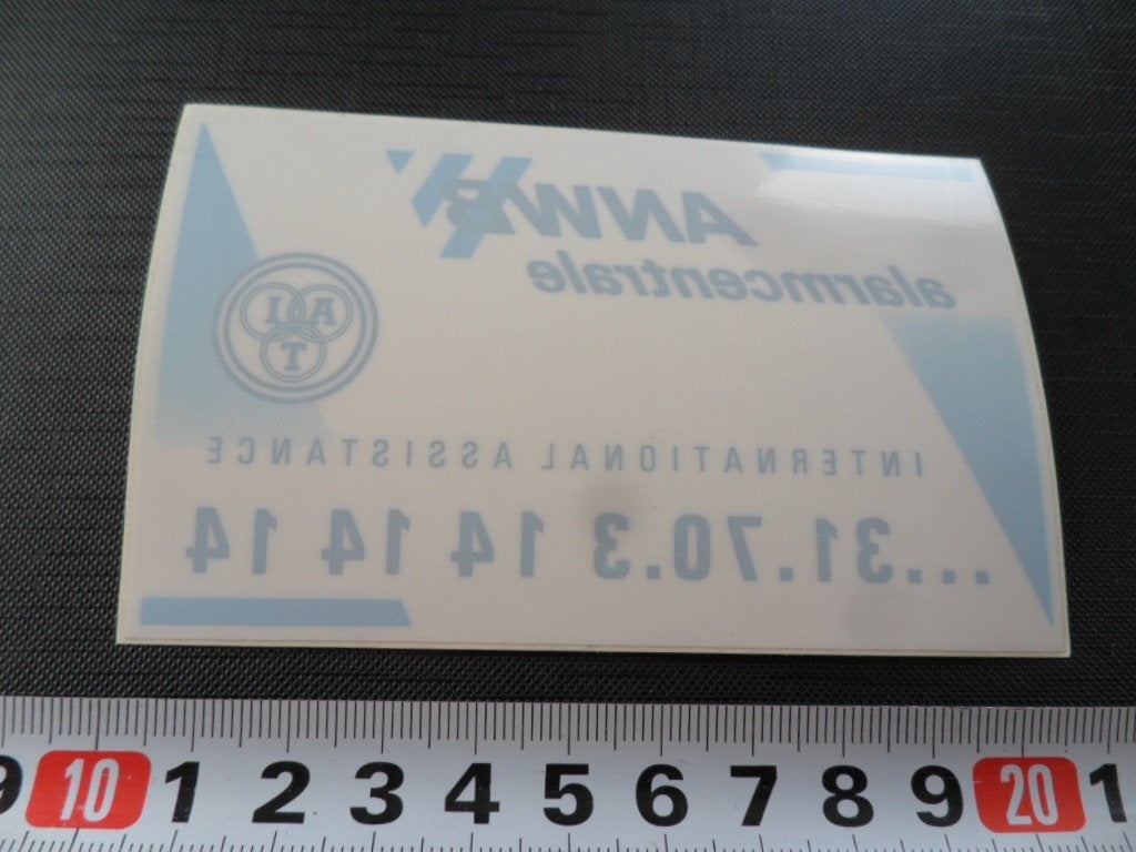sticker Raamsticker ANWB Alarmcentrale, Ophalen of Verzenden, Zo goed als nieuw