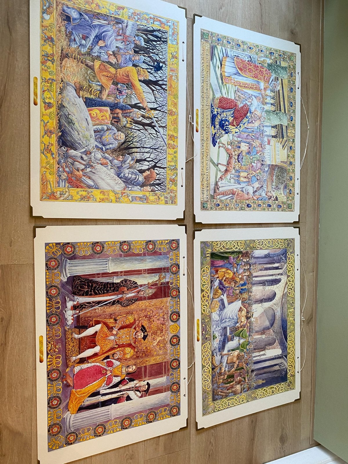 Klassieke schoolplaten 6 stuks uit +/- 1990, Antiek en Kunst, Kunst | Schilderijen | Klassiek, Ophalen