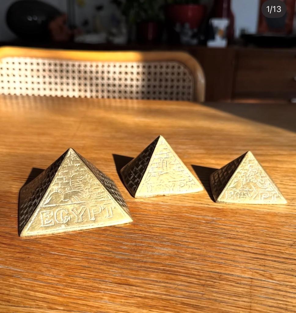 Messing pyramides, Antiek en Kunst, Ophalen of Verzenden