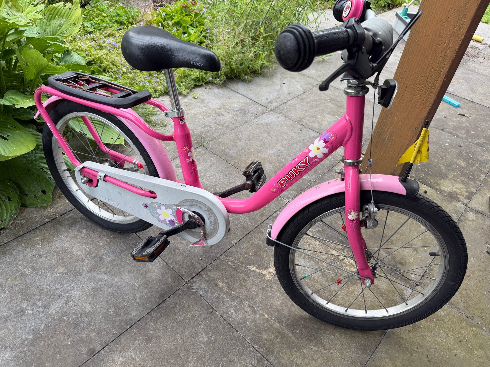 Roze Puky kinderfiets 16 inch, Ophalen, Gebruikt, Terugtraprem, Minder dan 16 inch