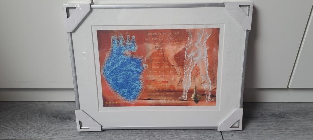Gesigneerde Kunstprint 'Beweging in de Nacht' - Verdoes 2006, Antiek en Kunst, Ophalen of Verzenden