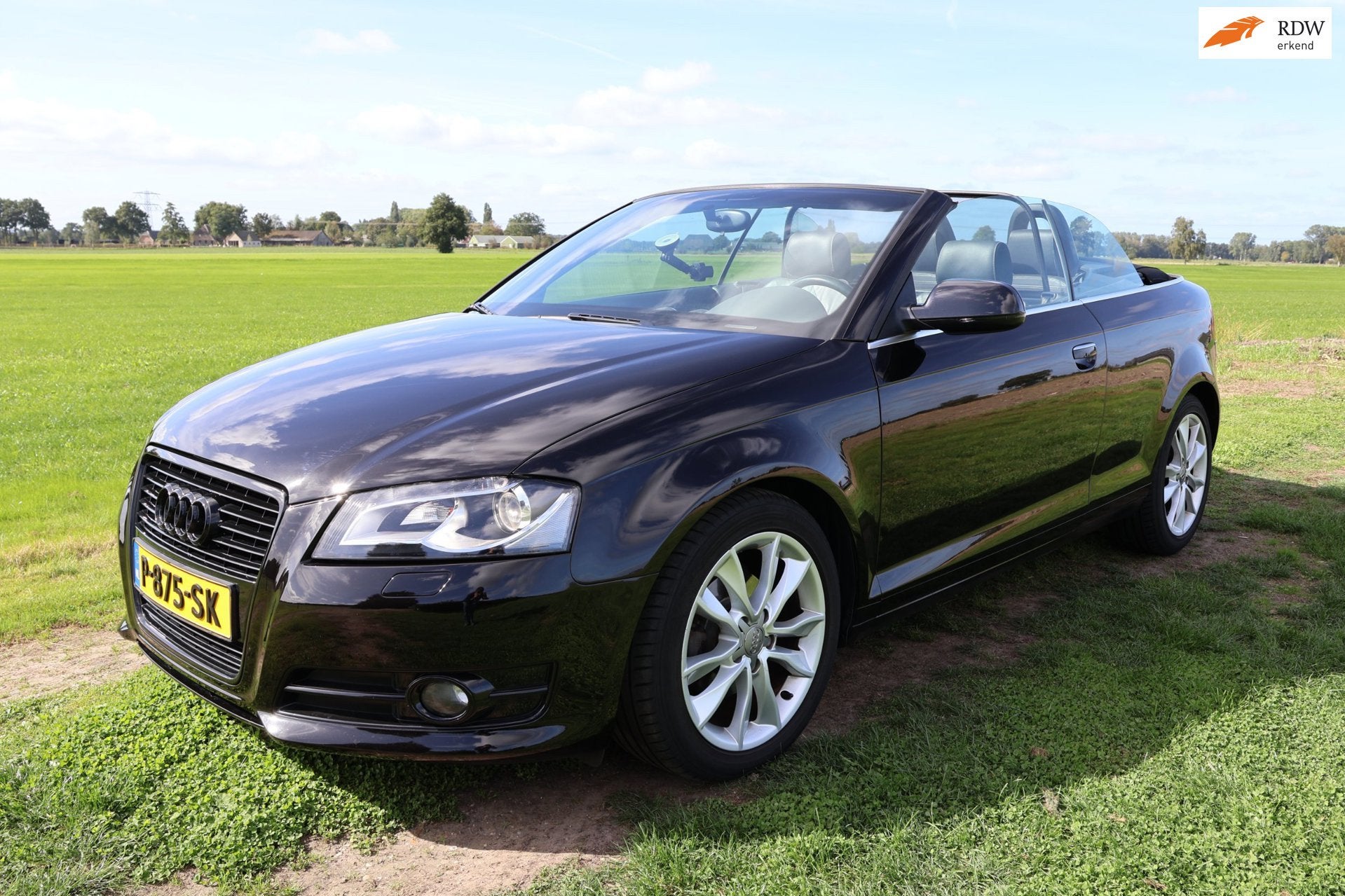 Audi A3 Cabriolet 1.2 TFSI Style|Stoelverwarming|Leer|Xenon|, Auto's, Voorwielaandrijving, Euro 5, Gebruikt, Zwart