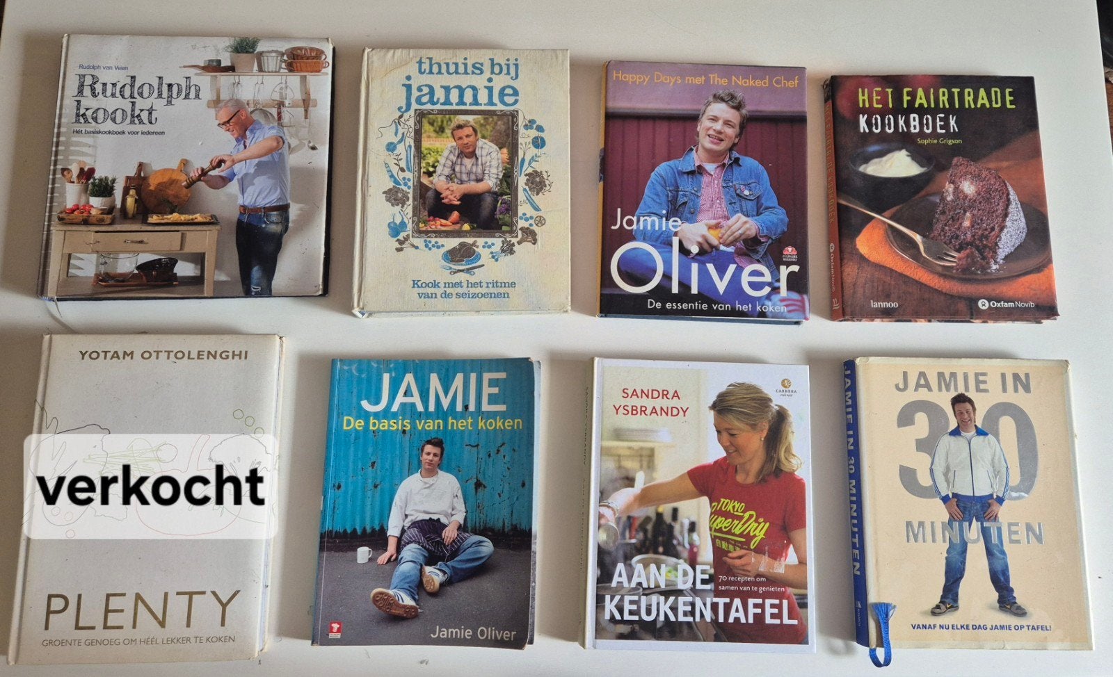 Diverse Kookboeken: Jamie Oliver, Rudolph, Ottolenghi, Boeken, Kookboeken, Gelezen, Gezond koken, Europa, Jamie Oliver, Rudolph van Veen, Yotam Ottolenghi