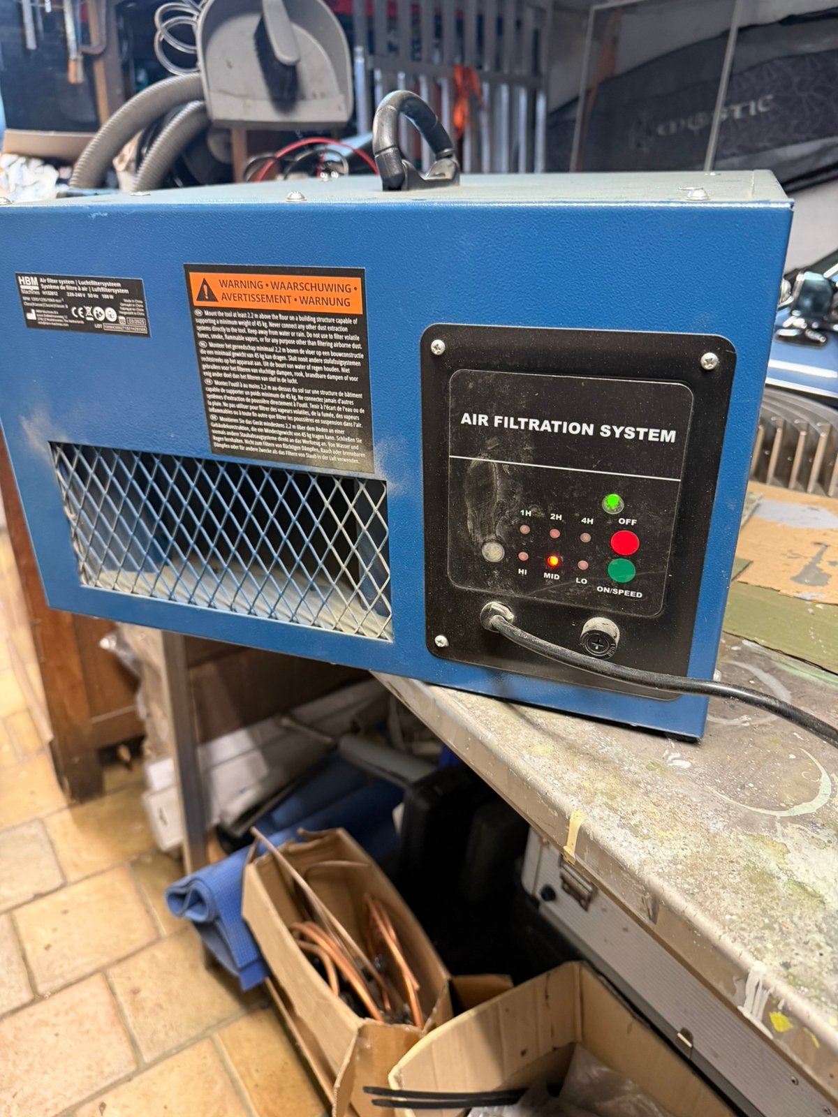HBM filter systeem, Ophalen, Gebruikt, Ventilator en Afzuiger