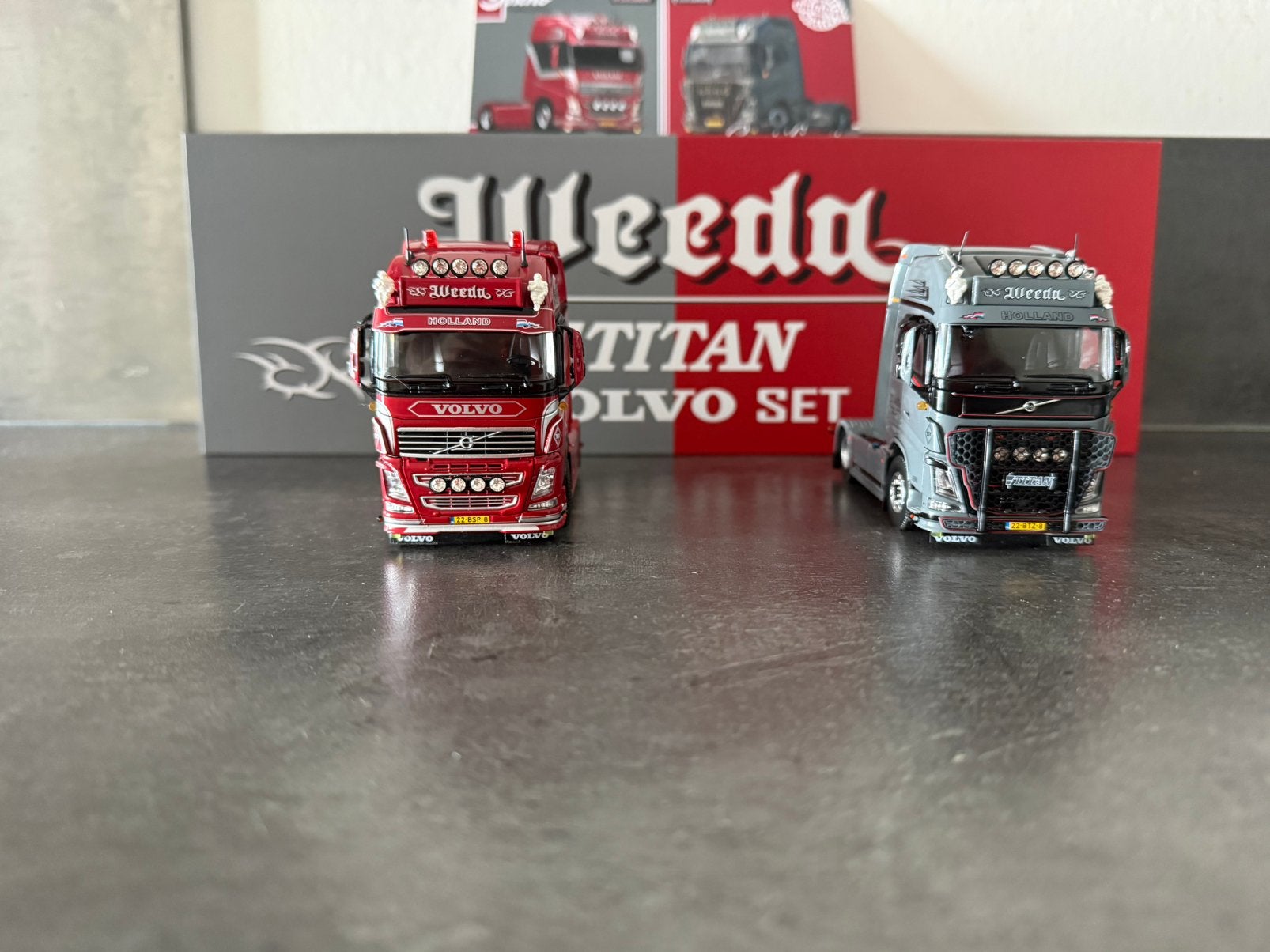 Tekno - Volvo Weeda set, Hobby en Vrije tijd, Ophalen of Verzenden, Zo goed als nieuw, Bus of Vrachtwagen, Tekno