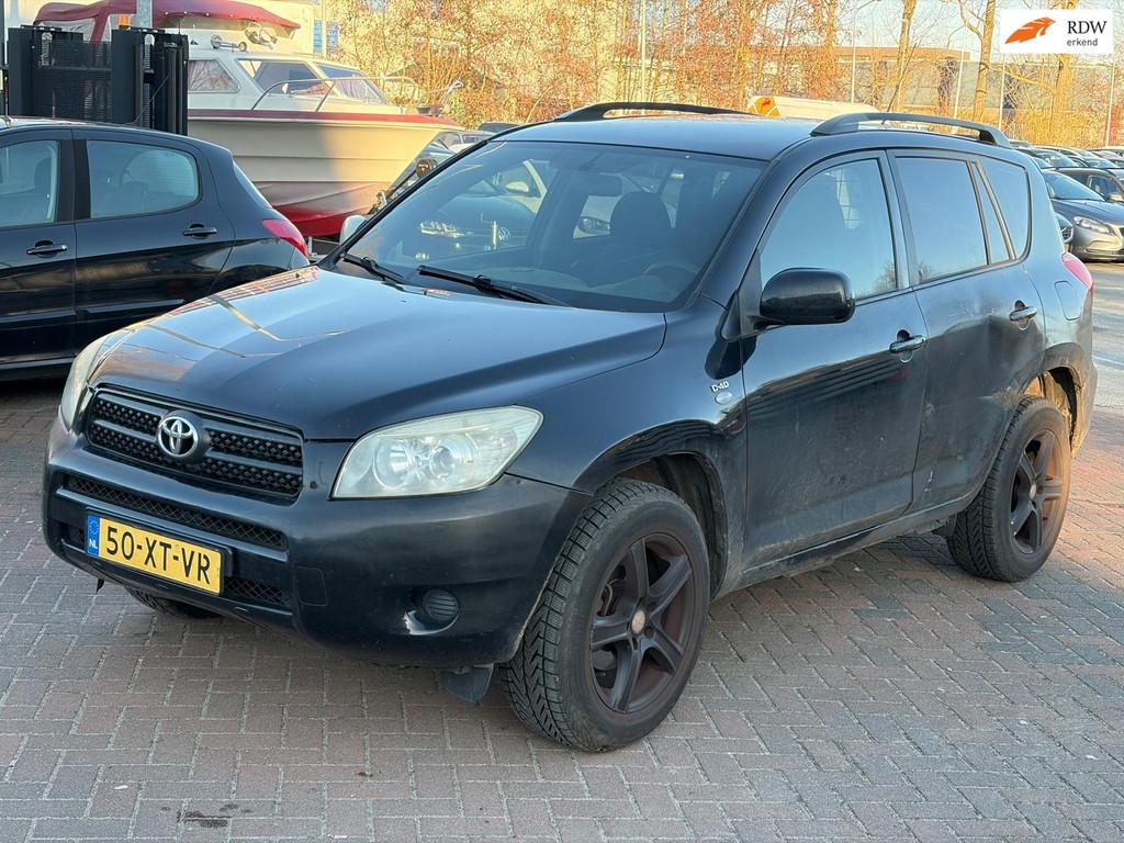 Toyota RAV4 2.2 D4D Linea Terra Airco! 4WD 2007 EXPORTEXPORT, Auto's, Toyota, Gebruikt, 2000 kg, Zwart, Origineel Nederlands