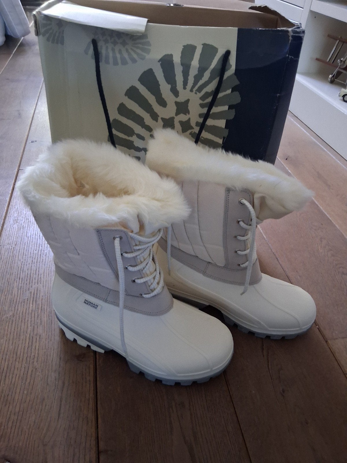 Nieuwe Utah Snowboots Maat 42 - Wit/Beige, Wit, Snowboots, Nieuw, Ophalen of Verzenden