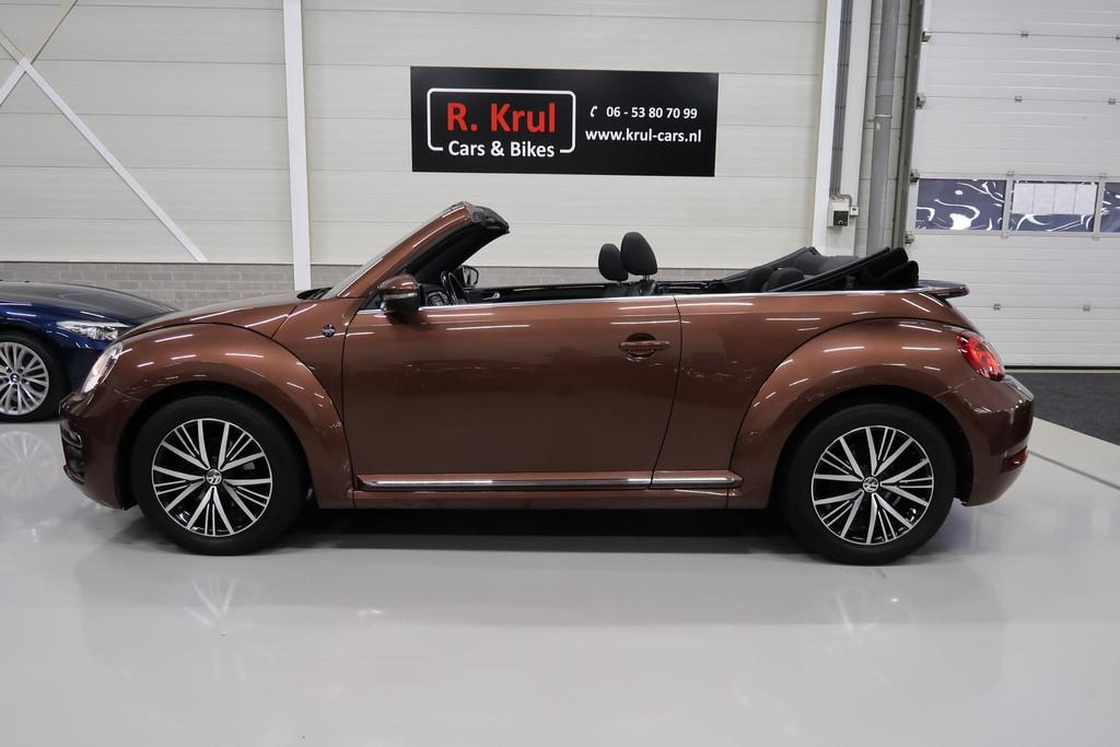 Volkswagen Beetle Cabriolet 1.2 TSI Sound 2018 Airco-ecc Nav, Auto's, Voorwielaandrijving, Stof, Gebruikt, 4 stoelen