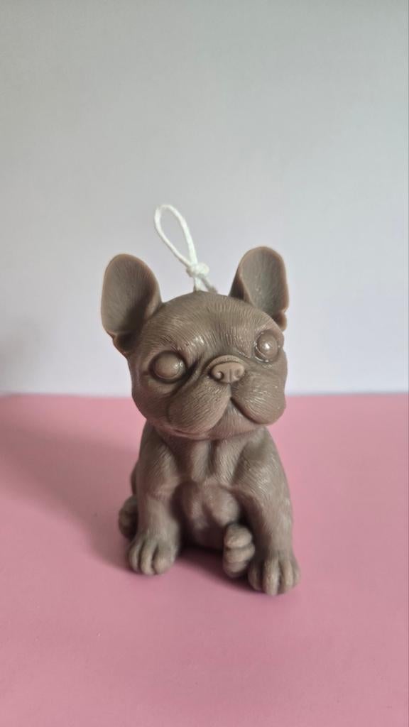 Franse bulldog kaars, Ophalen of Verzenden, Nieuw, Overige materialen, Minder dan 25 cm