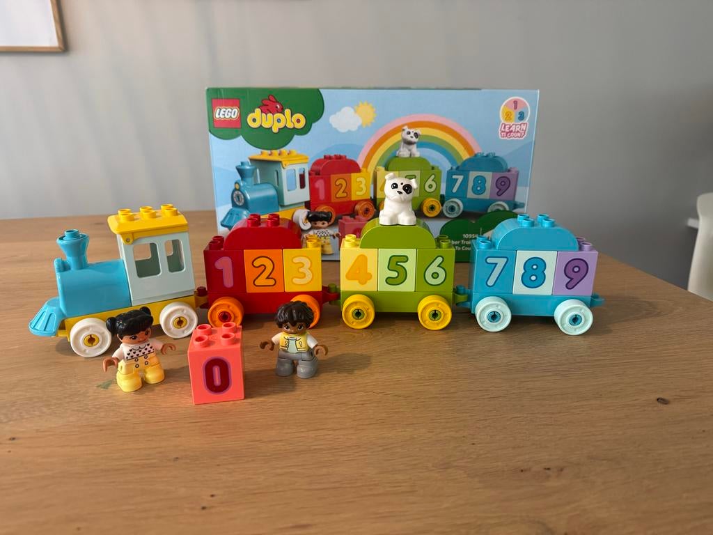 Lego Duplo Cijfertrein 10954 - Leer en speel, Ophalen of Verzenden, Zo goed als nieuw, Compleet, Duplo