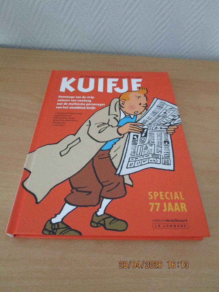 Kuifje het Weekblad 77 jaar, Eén stripboek, Ophalen of Verzenden, Gelezen