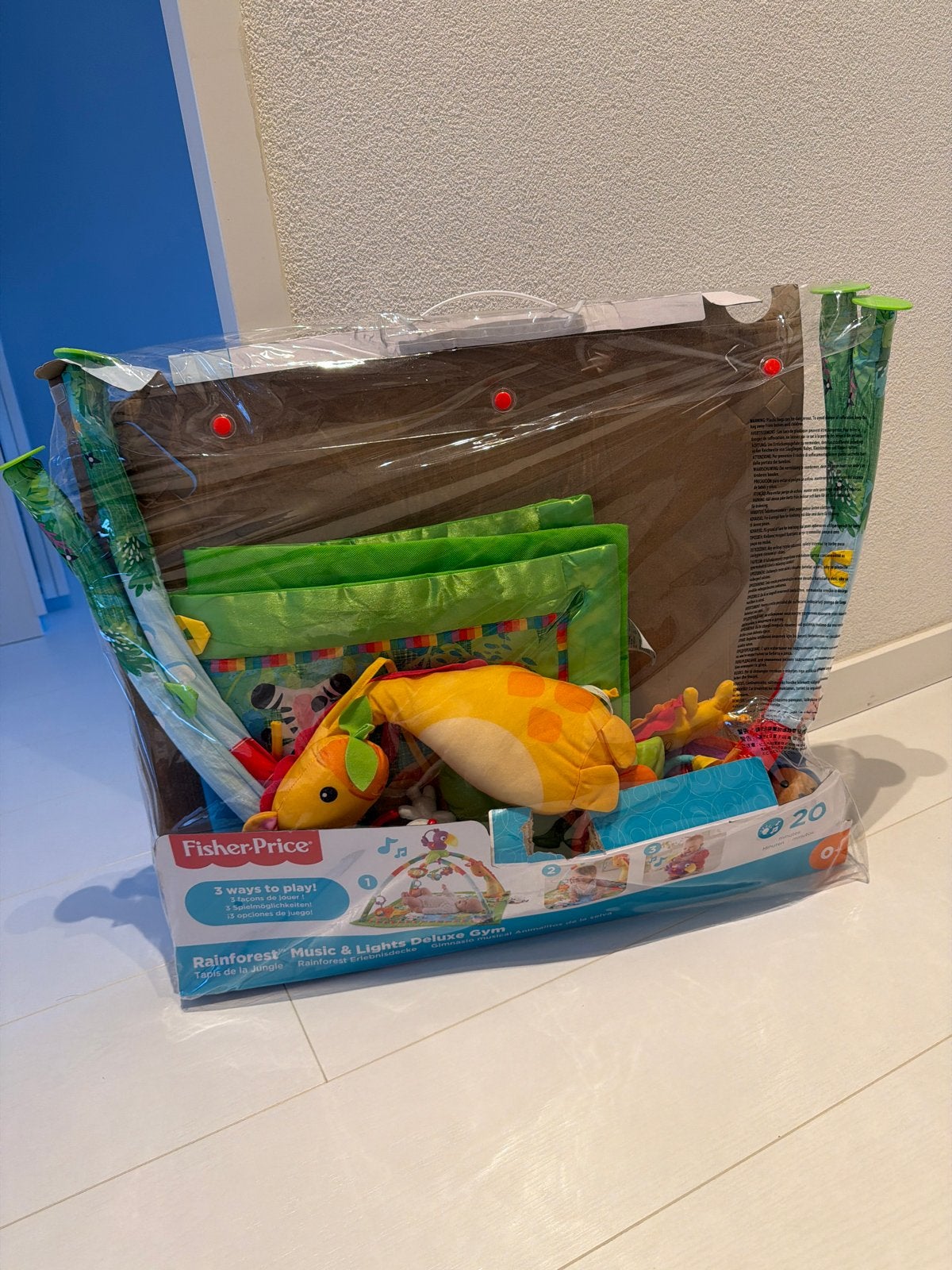 Fisher-Price Rainforest Muziek & Licht Deluxe Babygym, Ophalen, Zo goed als nieuw, Babygym, Met licht