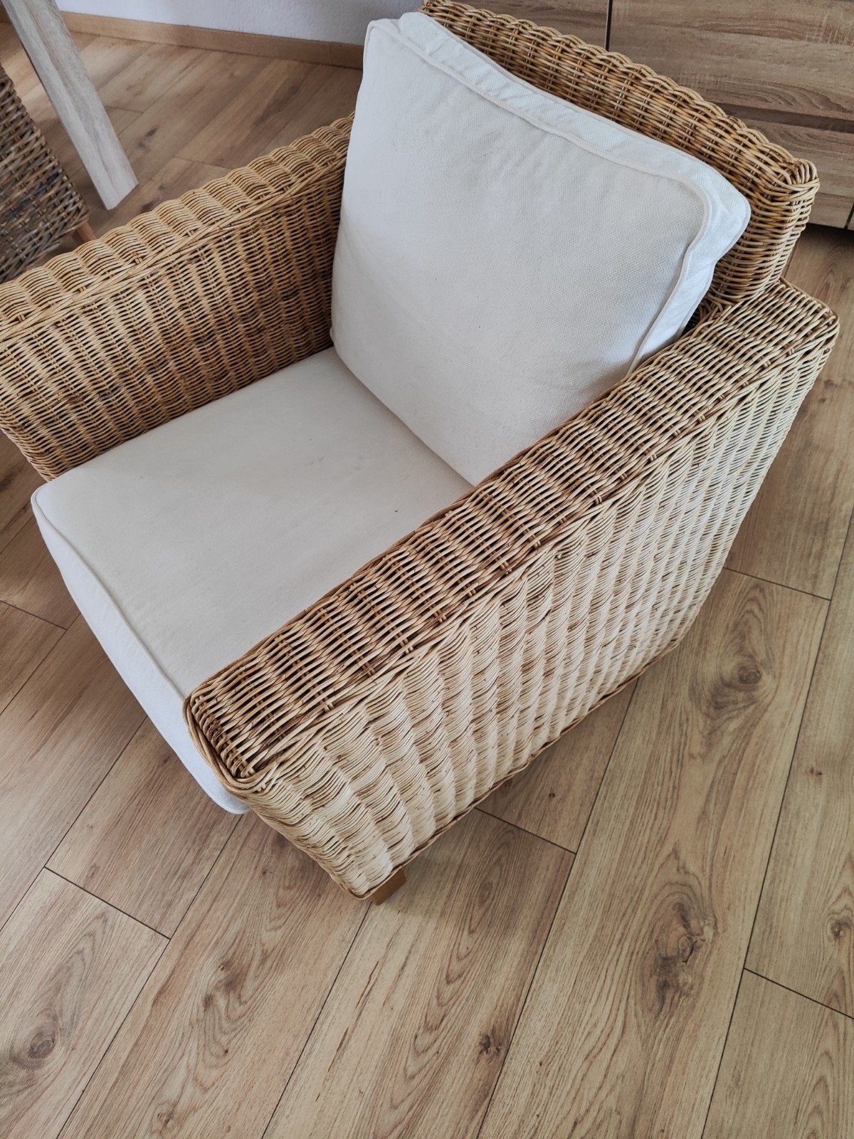 Rieten fautail, Tuin en Terras, Tuinstoelen, Ophalen, Rotan