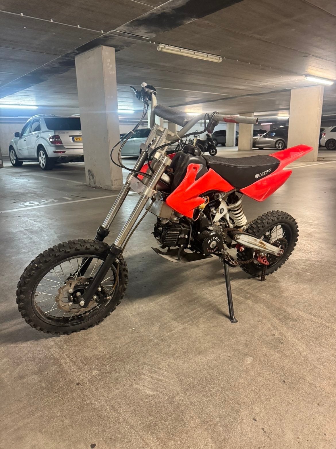 Pitbike Nitro - opknapper-LEZEN!!, Ophalen of Verzenden, Gebruikt, Schijfrem, Pitbike