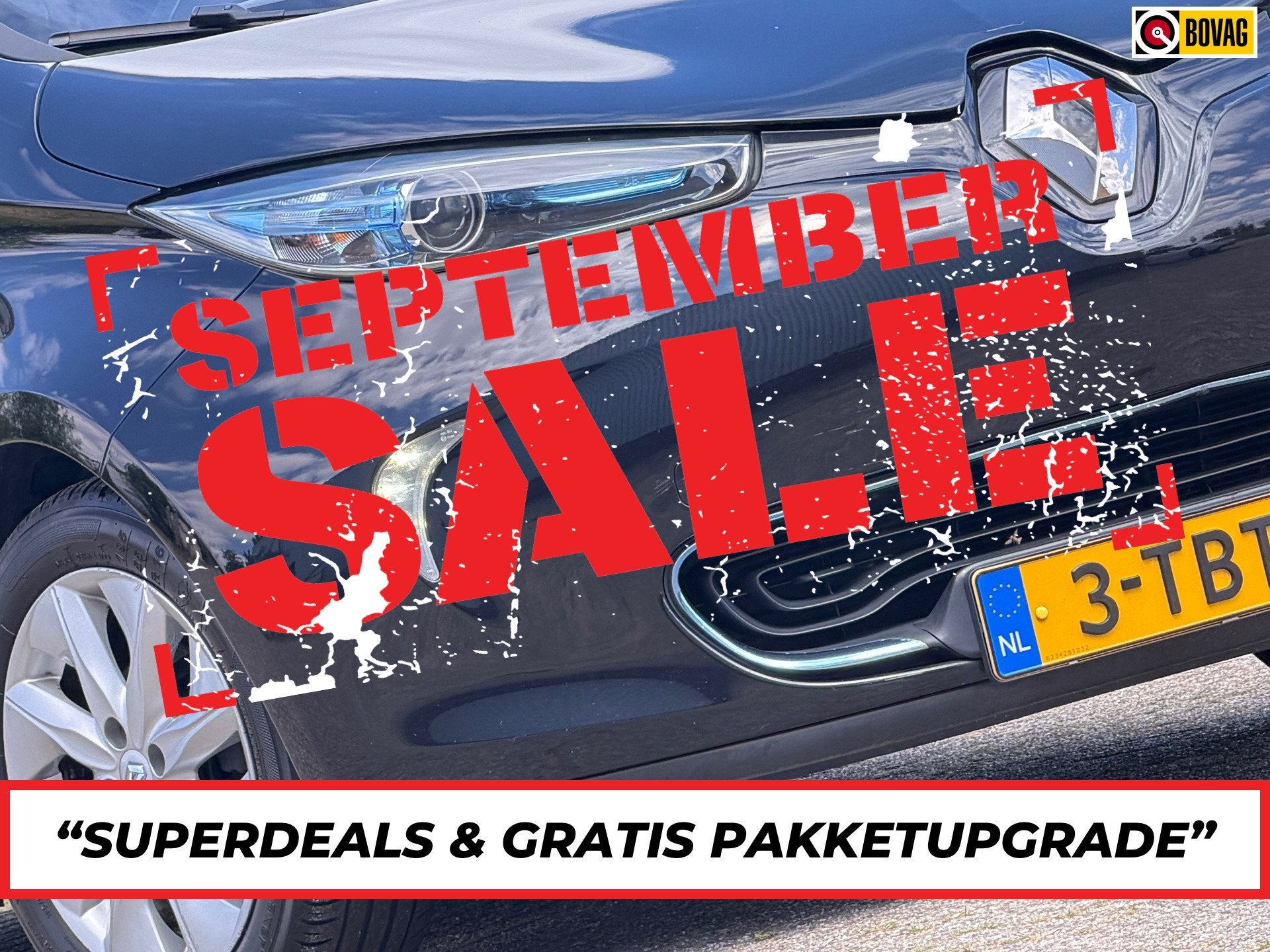 Renault ZOE Q210 Zen Quickcharge 22 kWh (ex Accu) - Noir Eto, Auto's, Stof, Gebruikt, 22 kWh, Grijs