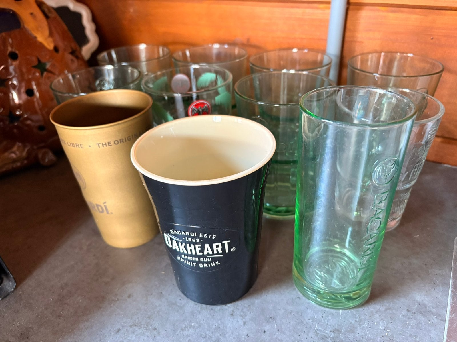 Verschillende Bacardi glazen, Ophalen of Verzenden, Gebruikt, Overige typen