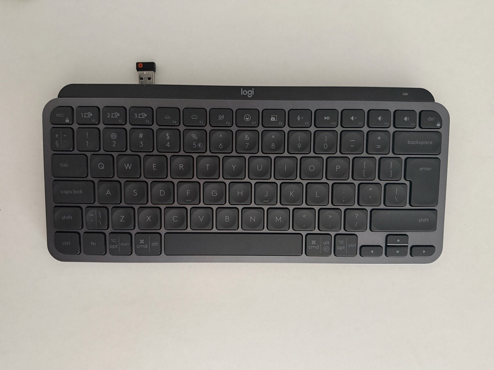 Logitech MX Keys Mini Draadloos Toetsenbord, Ophalen, Multi-device, Zo goed als nieuw, Draadloos
