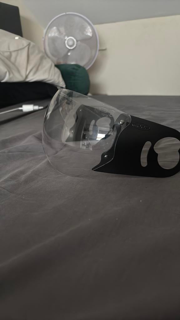 Origineel vizier roof boxer helm, Fietsen en Brommers, Brommerhelmen, Ophalen, Nieuw, Medium