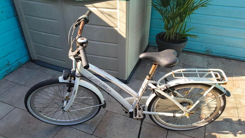 Witte Alpina Curve 24 inch kinderfiets, Fietsen en Brommers, Ophalen, Gebruikt, 20 inch of meer, Alpina