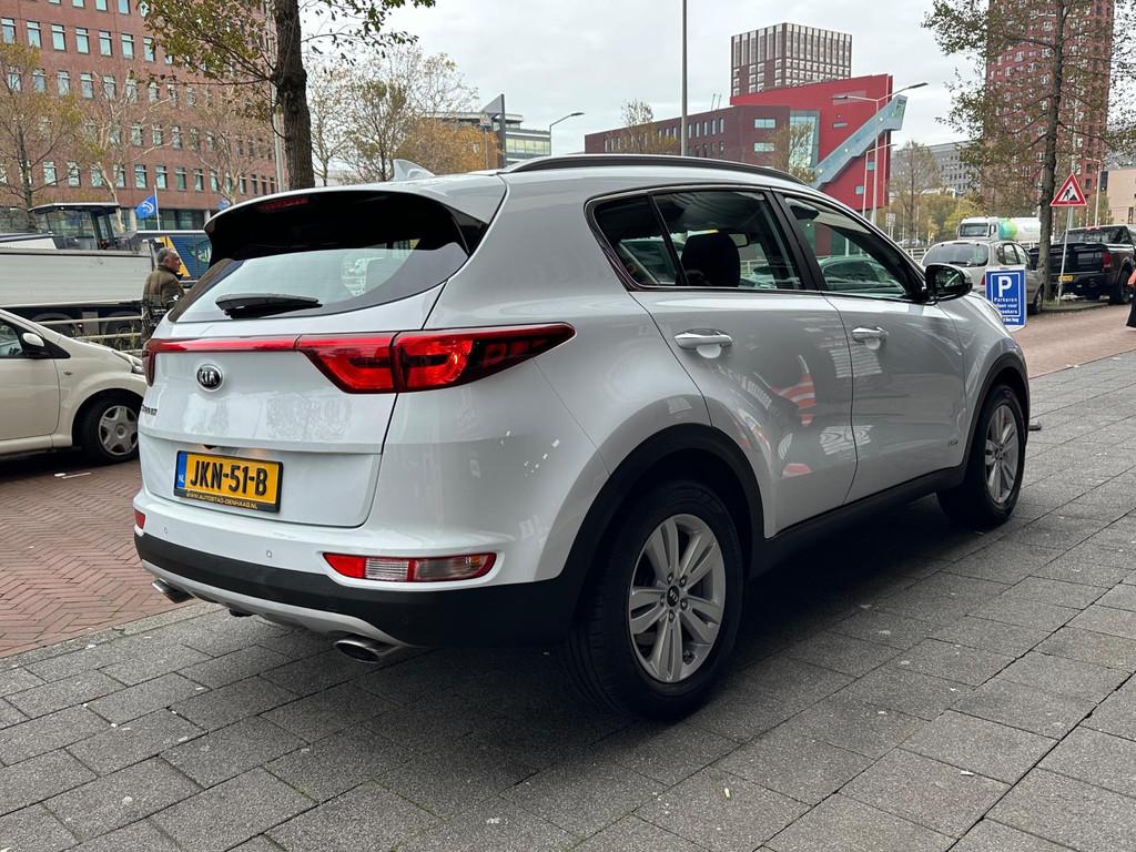 Kia SPORTAGE 1.6 T-GDI 4WD DynamicLine Aut Navi Clima Camera, Auto's, Stof, Gebruikt, 4 cilinders, Wit
