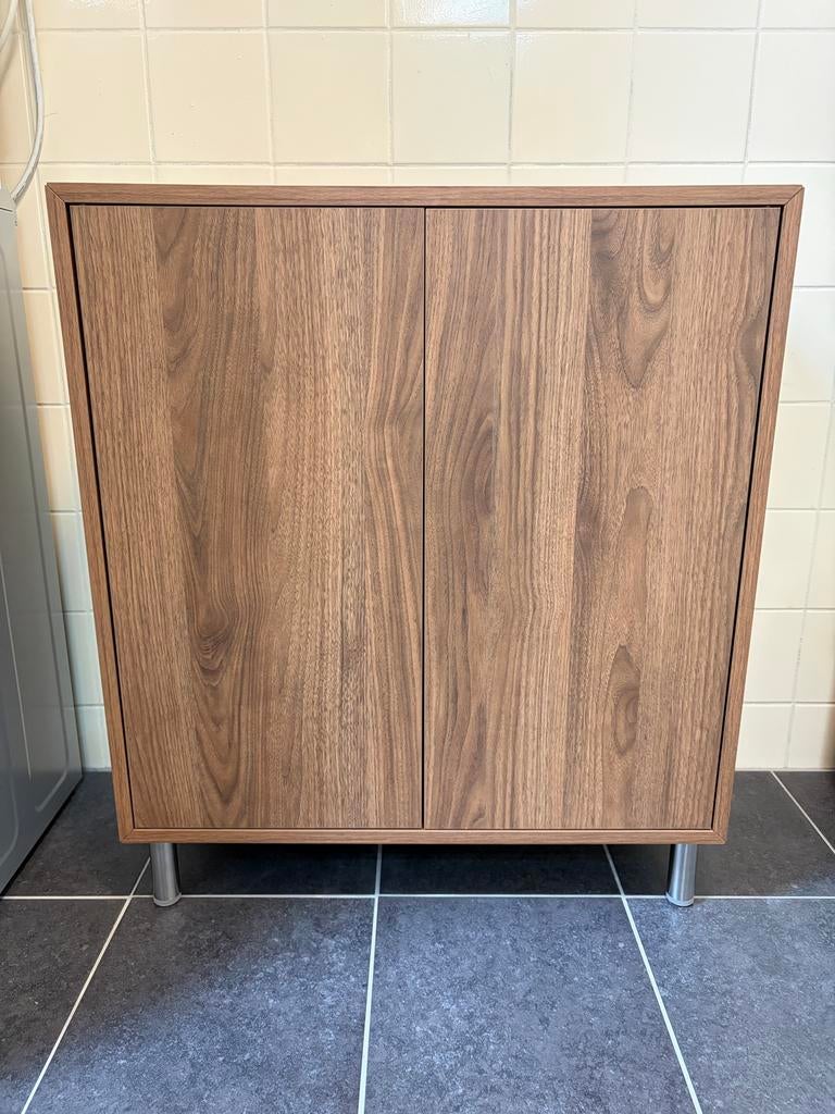 IKEA Eket kastje met deuren, walnoot effect, Ophalen, Zo goed als nieuw