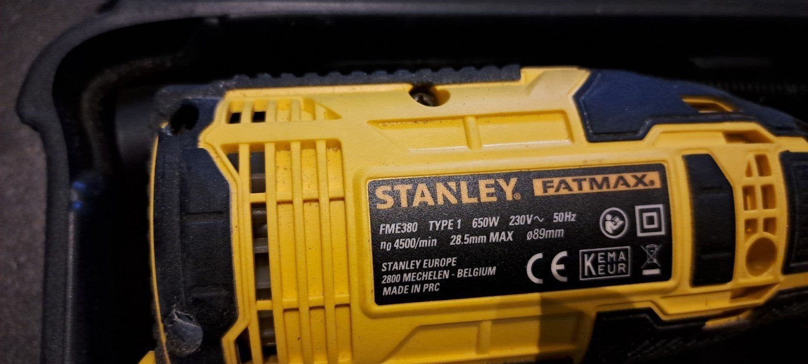 Stanley Fatmax FME380 Cirkelzaag - 650W, 28.5mm zaagdiepte, Ophalen, Minder dan 30 mm, Cirkelzaag, 600 tot 1200 watt