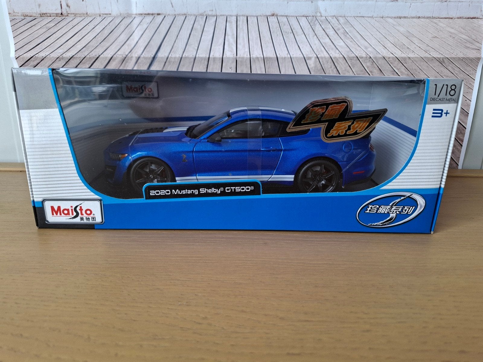 Maisto 2020 Mustang Shelby GT500 1:18 Diecast Model, Hobby en Vrije tijd, Modelauto's | 1:18, Ophalen of Verzenden, Zo goed als nieuw