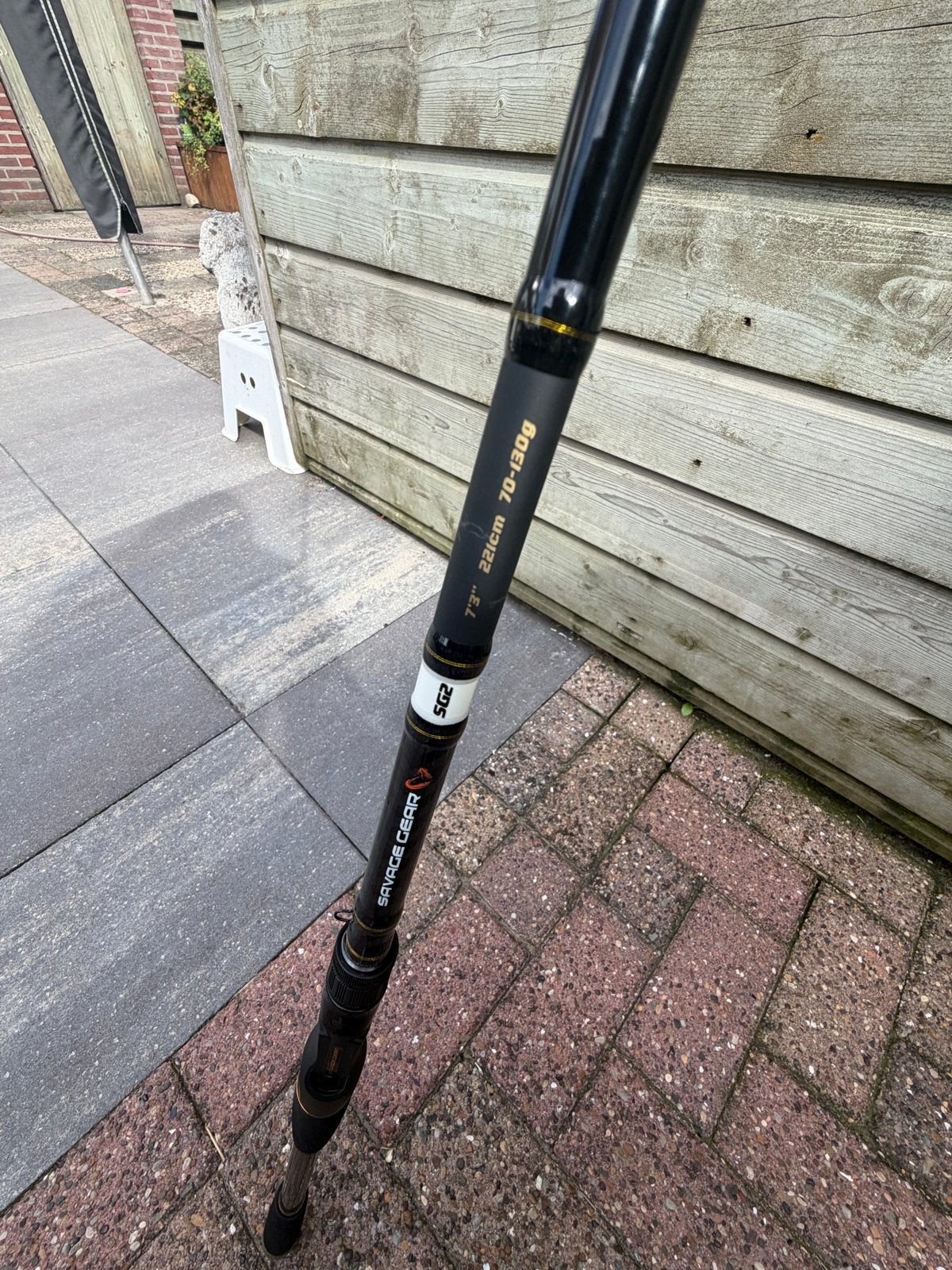 Savage Gear SG2 Hengel met Abu Garcia Molen, Ophalen of Verzenden, Zo goed als nieuw, Werphengel