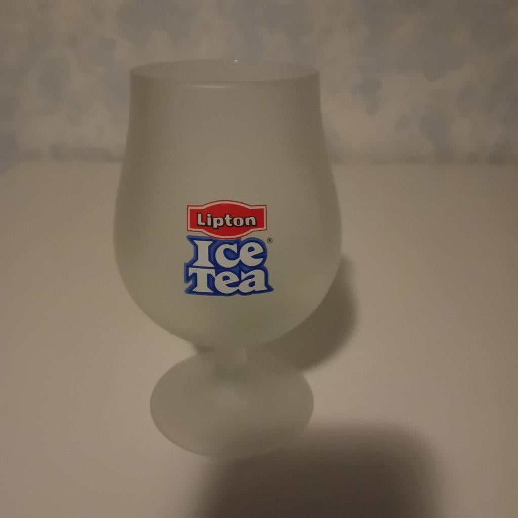 Lipton ice tea glas, Ophalen of Verzenden, Zo goed als nieuw, Frisdrankglas