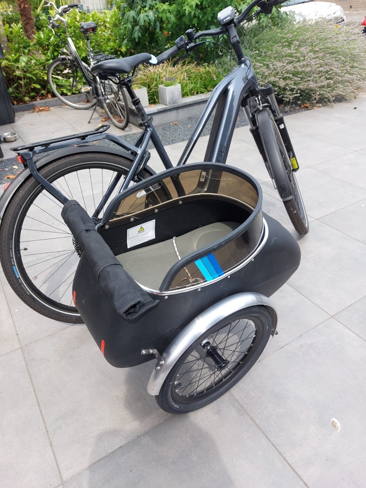 Ontzettend gave en stoere zijspan voor aan een e-bike, Ophalen, Zo goed als nieuw