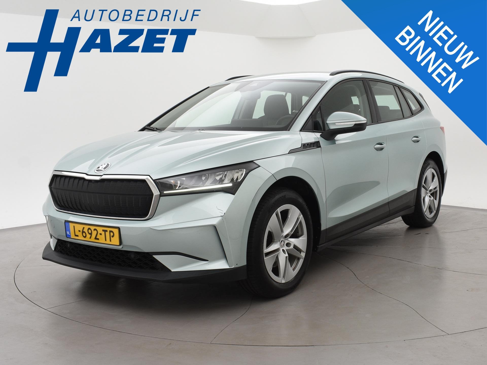 Skoda Enyaq iV 60 + SFEERVERLICHTING | APPLE CARPLAY | ANDRO, Automaat, 397 km, Achterwielaandrijving, Gebruikt