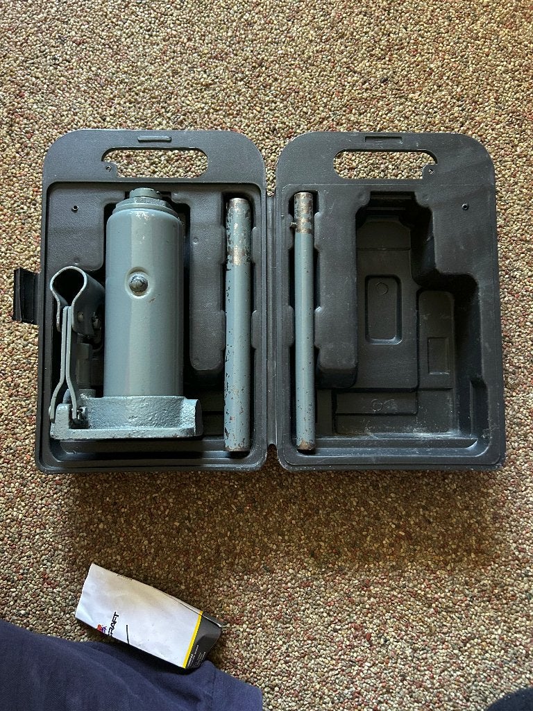Hydraulische potkrik 5 ton, Ophalen, Zo goed als nieuw, Hydraulisch, Potkrik